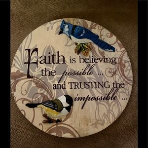 Delton Products “Faith Is Believing” 8” Wall Decor